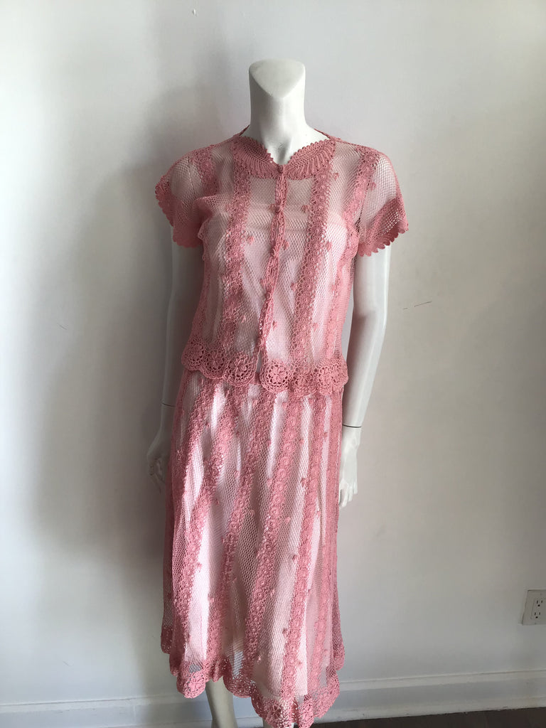 1980s Lim’s of China 2 Piece Dress