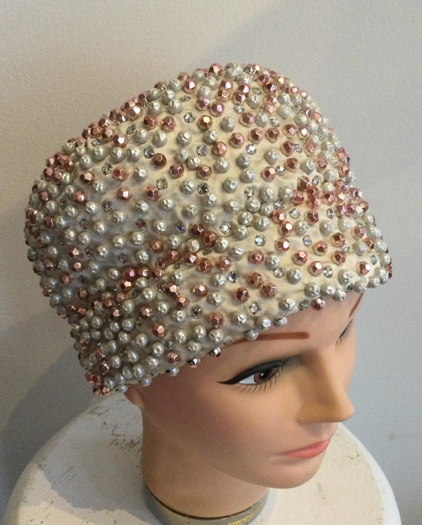 60s Faux Pearl Hat