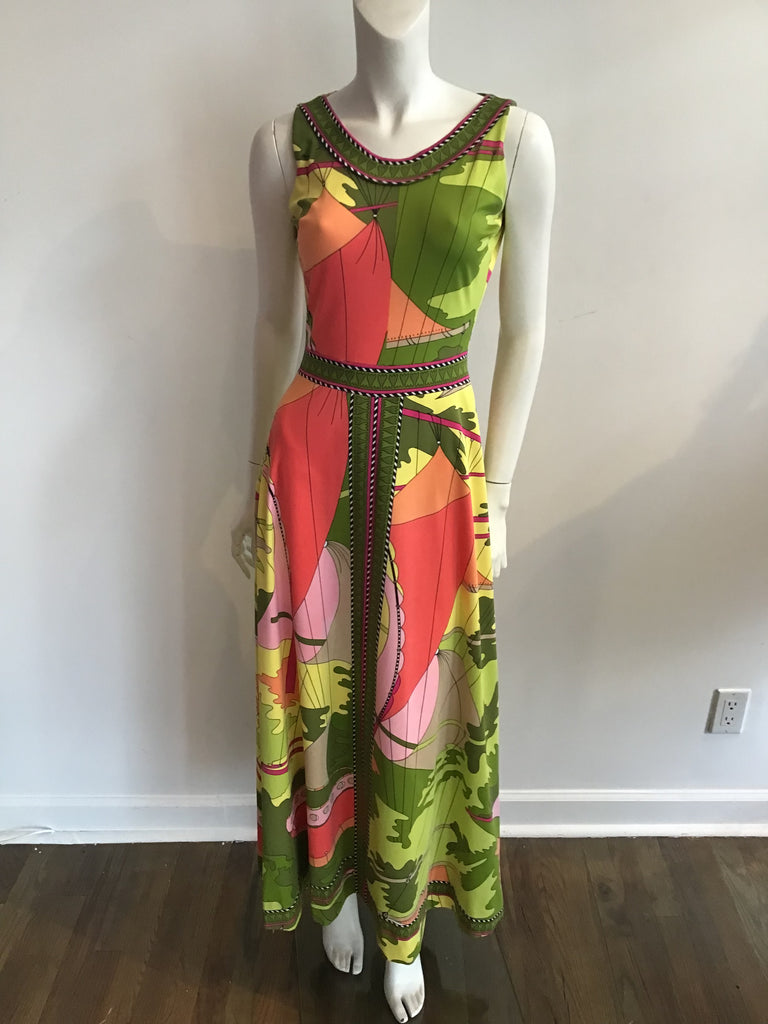 1970s Artemis Printed Dress