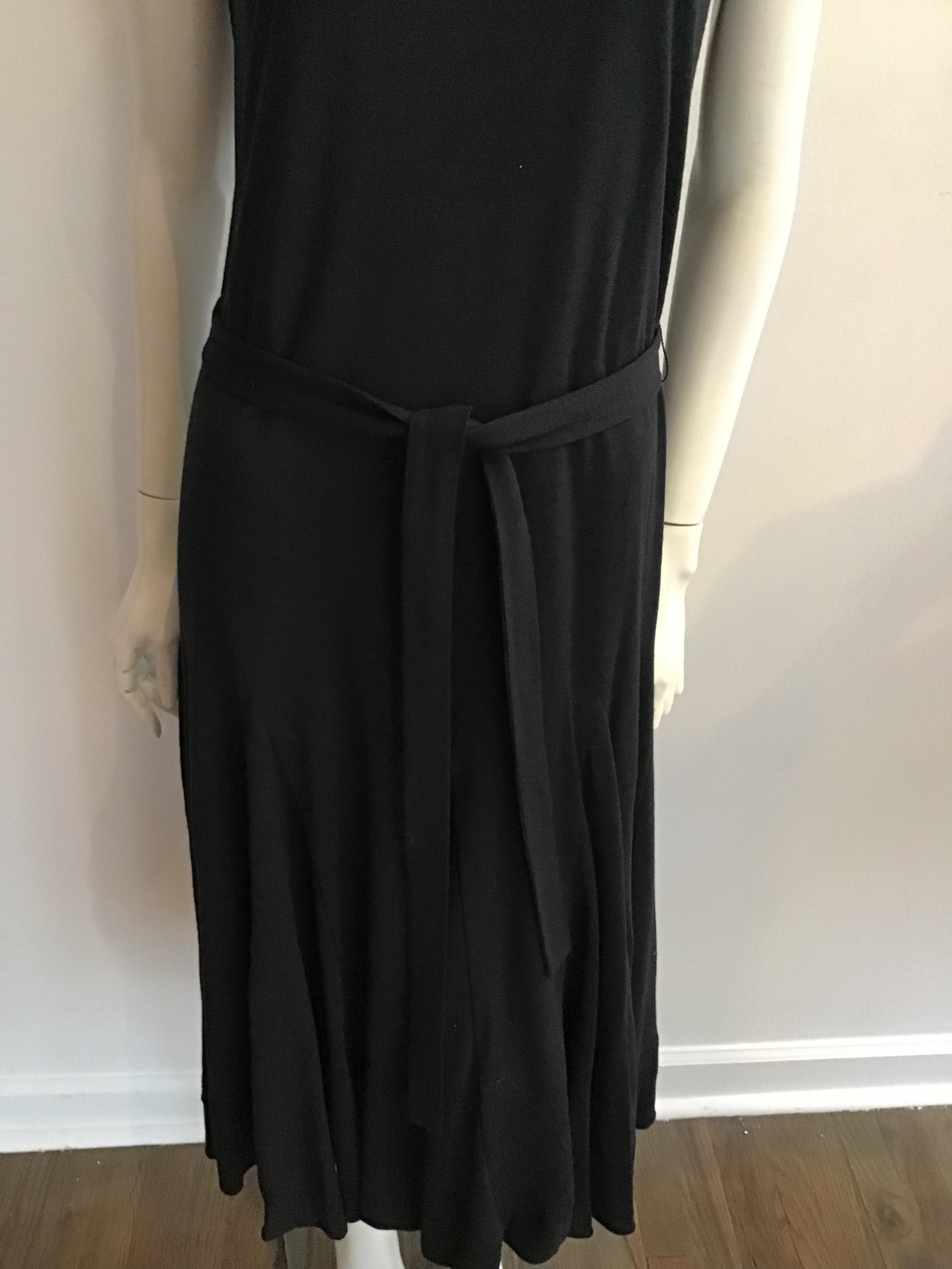 1970s Giorgio Saint’Angelo Black Knit Dress