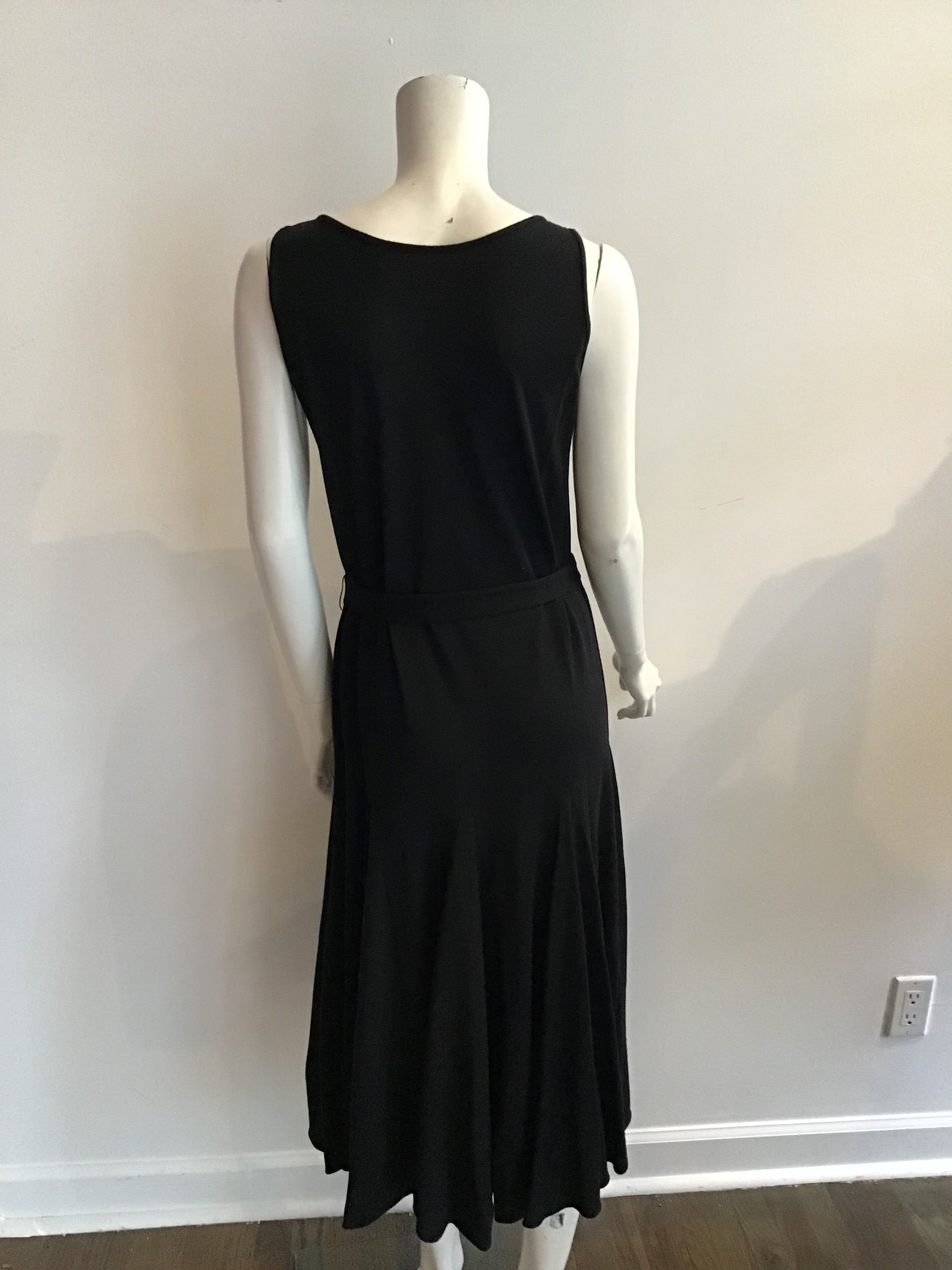 1970s Giorgio Saint’Angelo Black Knit Dress