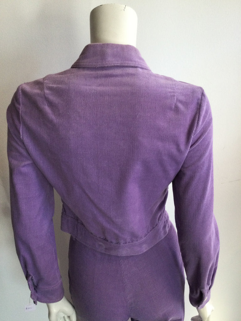 70s Purple Corduroy Pant Suit