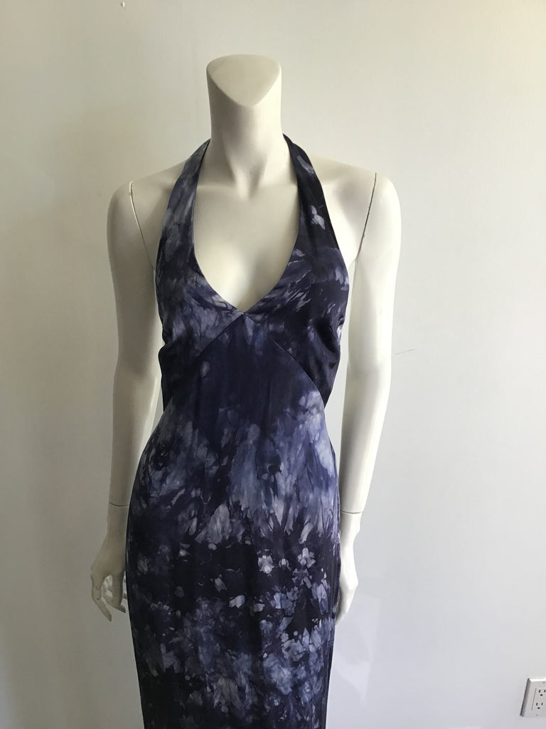 1990s Donna Haag Tye Dye Maxi Dress