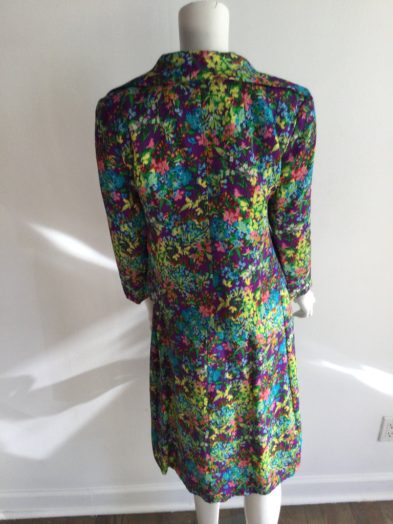 1970s Floral Jacket and Dress
