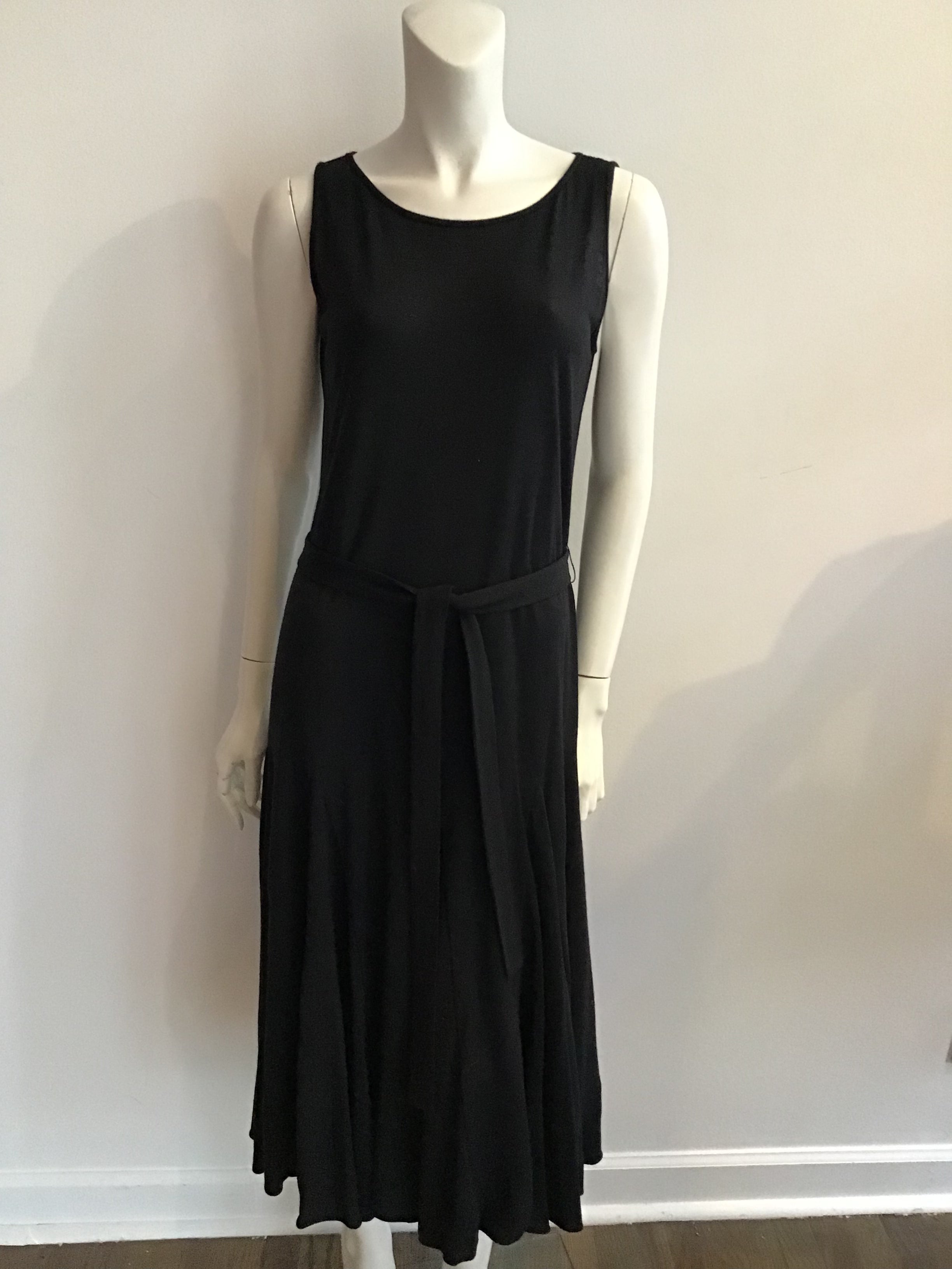 1970s Giorgio Saint’Angelo Black Knit Dress