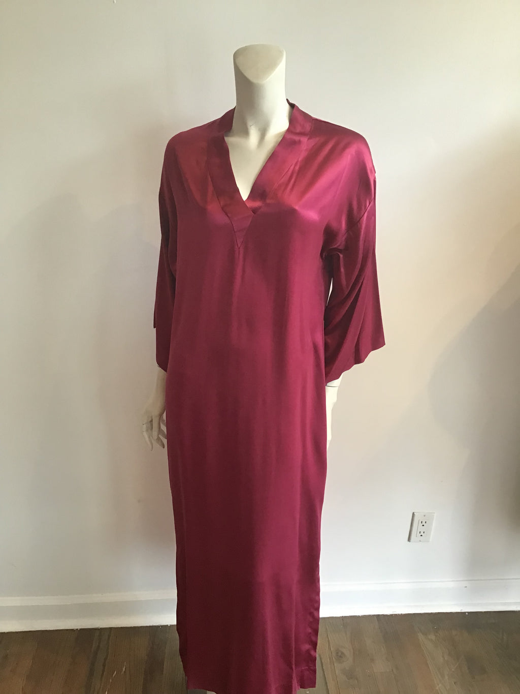 Silk raspberry Nightgown