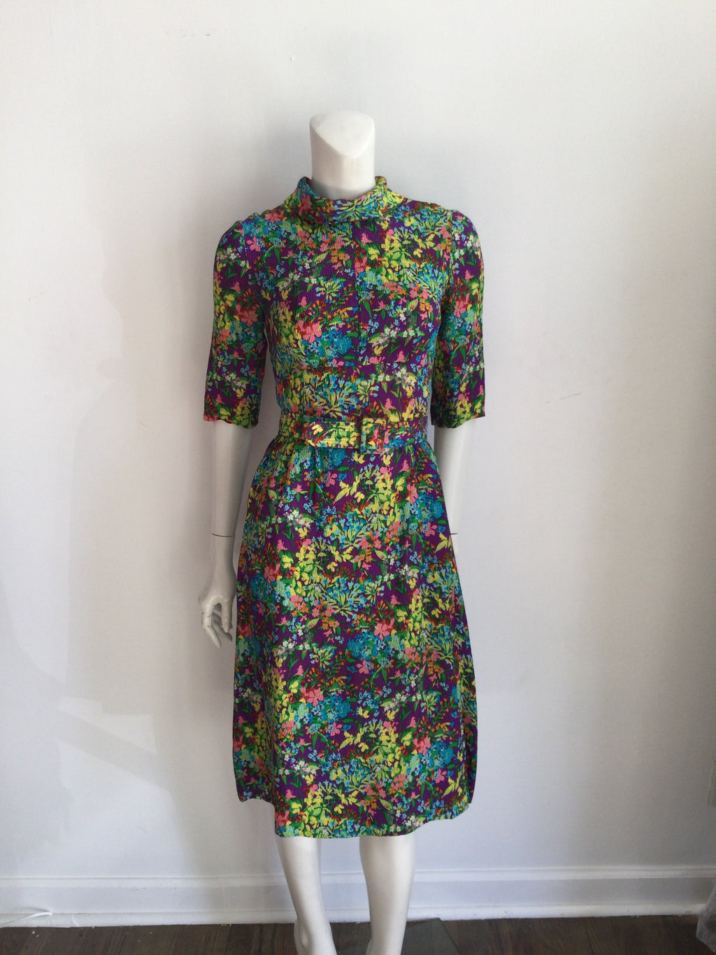 1970s Floral Jacket and Dress