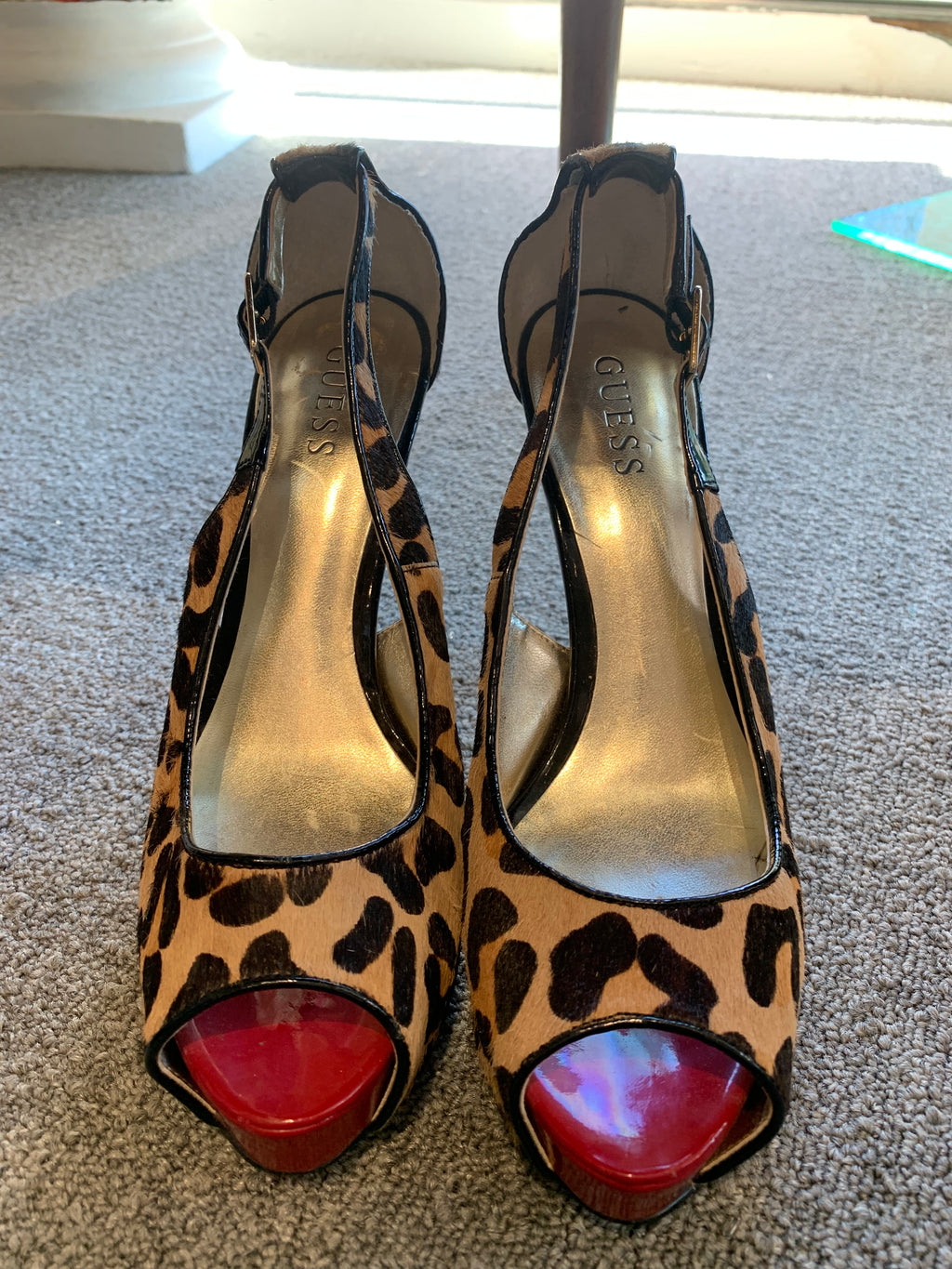 Leopard Guess High Heel Shoes