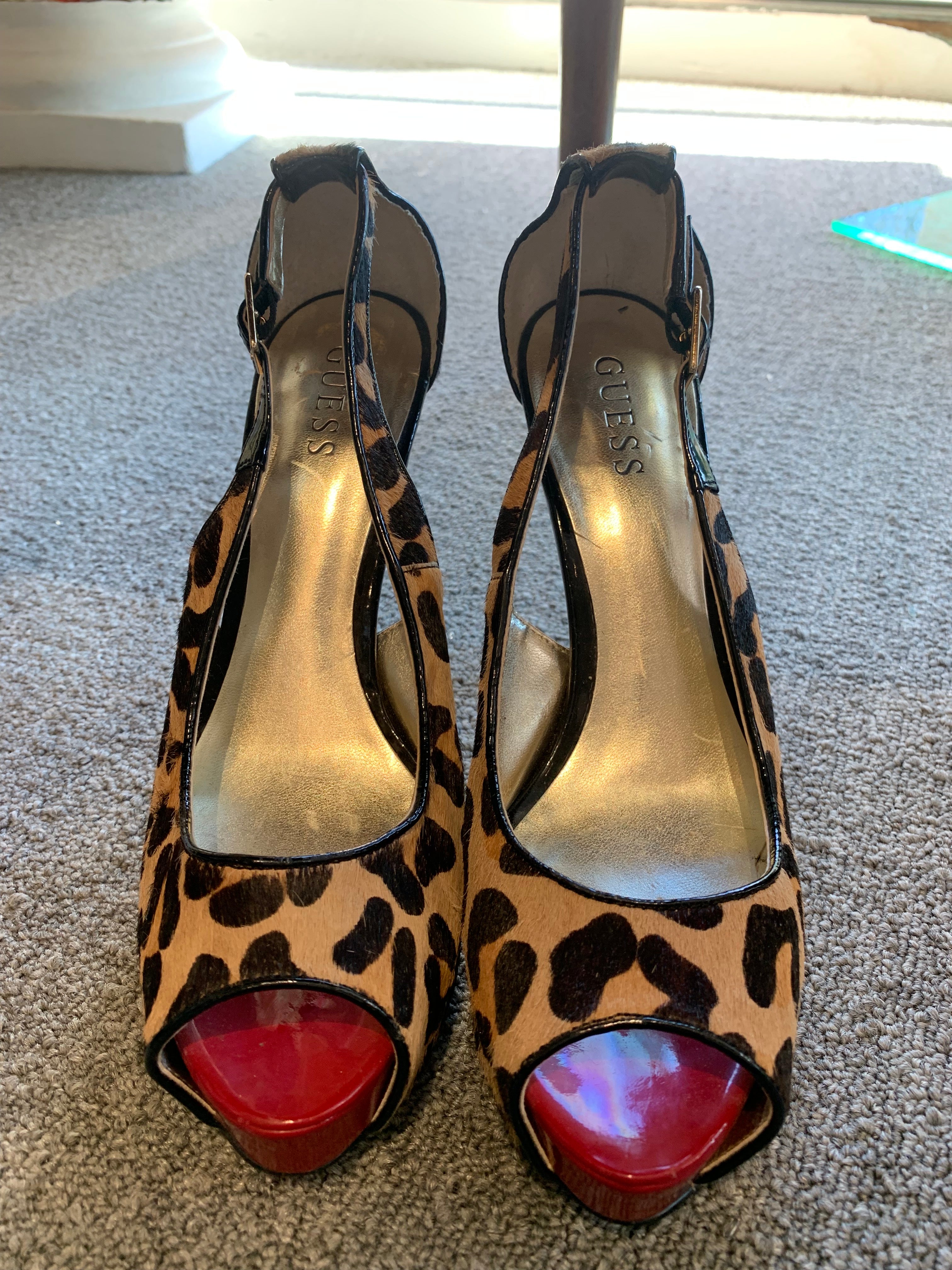 Leopard Guess High Heel Shoes