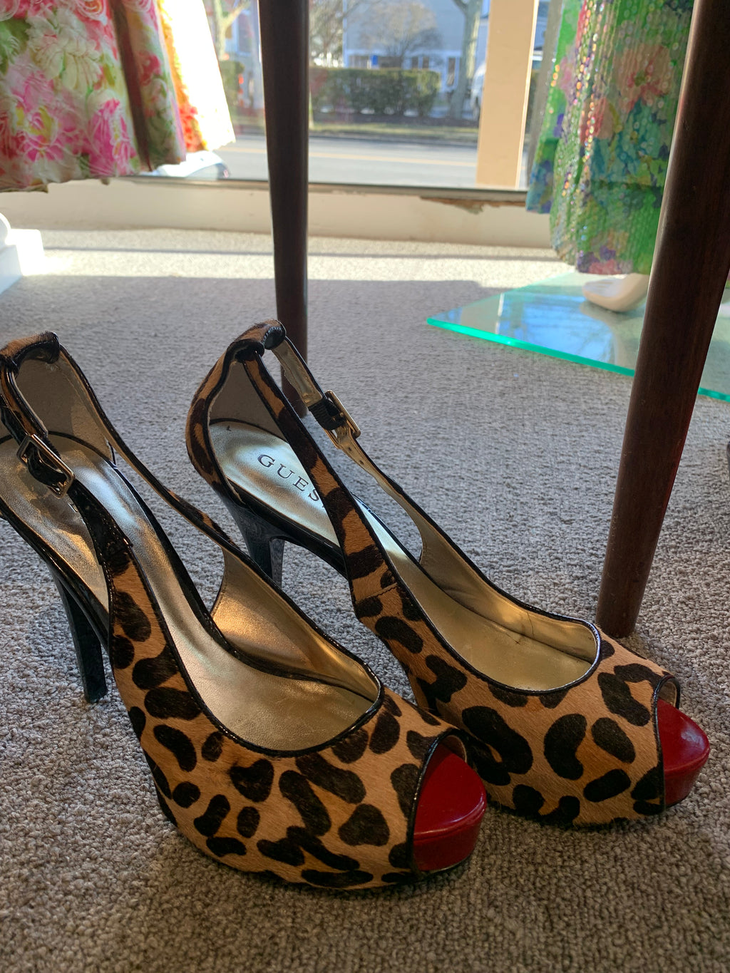 Leopard Guess High Heel Shoes