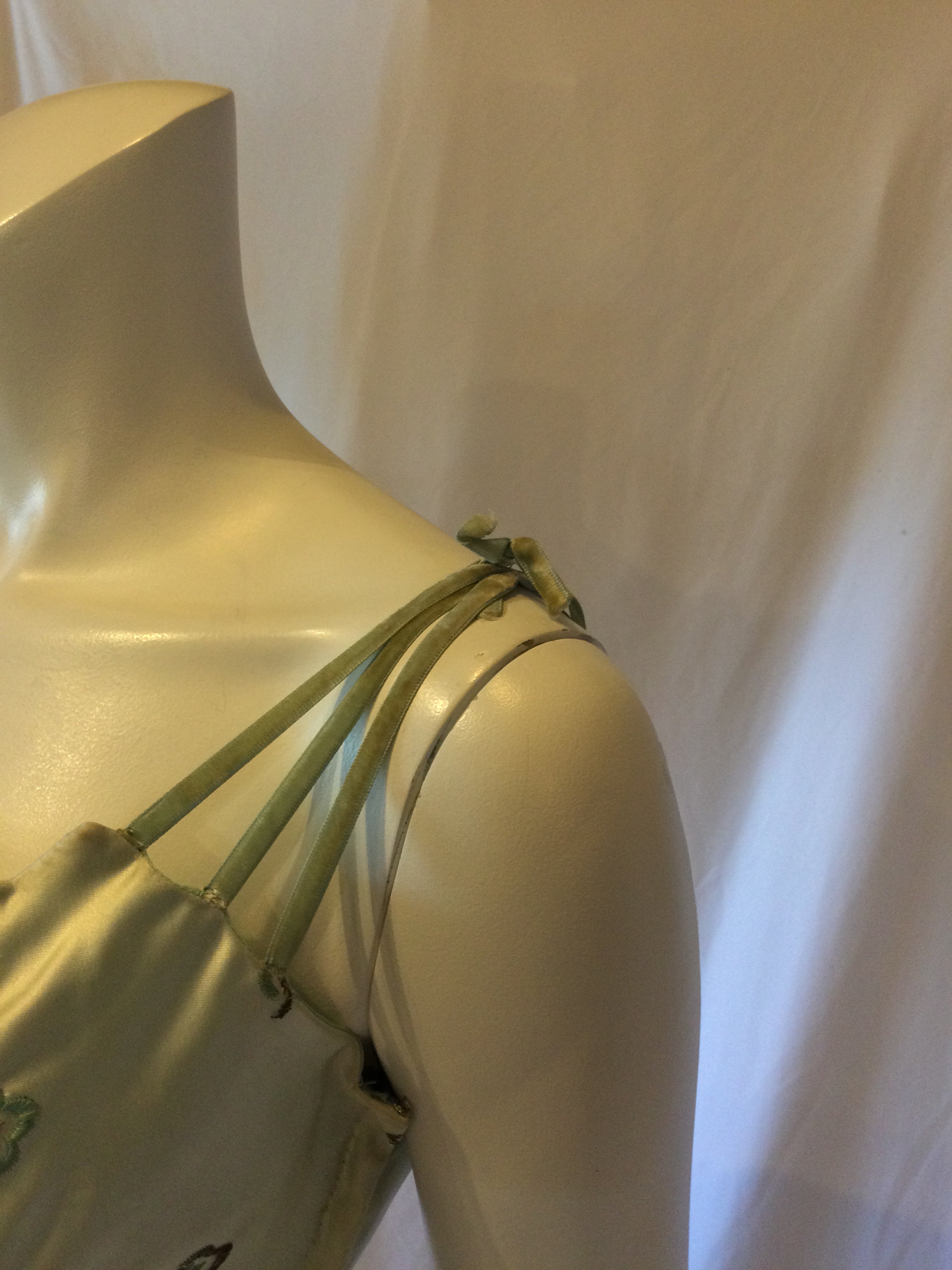 1950's Mint Green Silk Cocktail Dress-size 6
