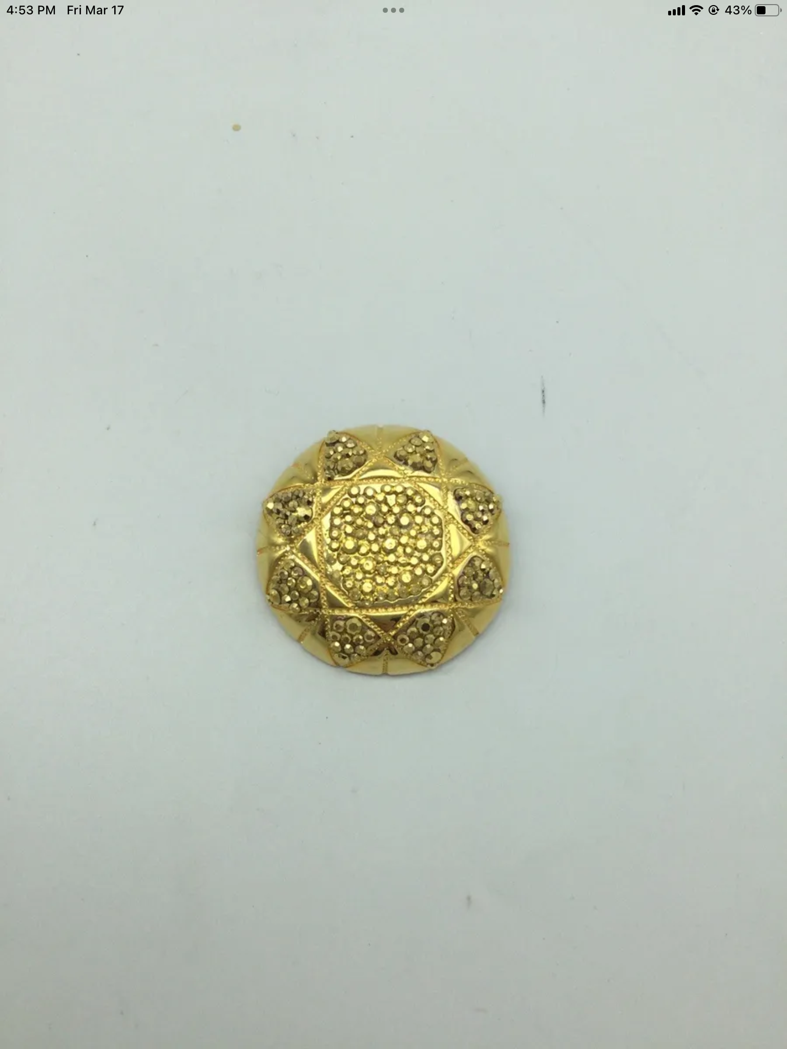 1980s Jay Feinberg  vintage gold Pin / Brooch