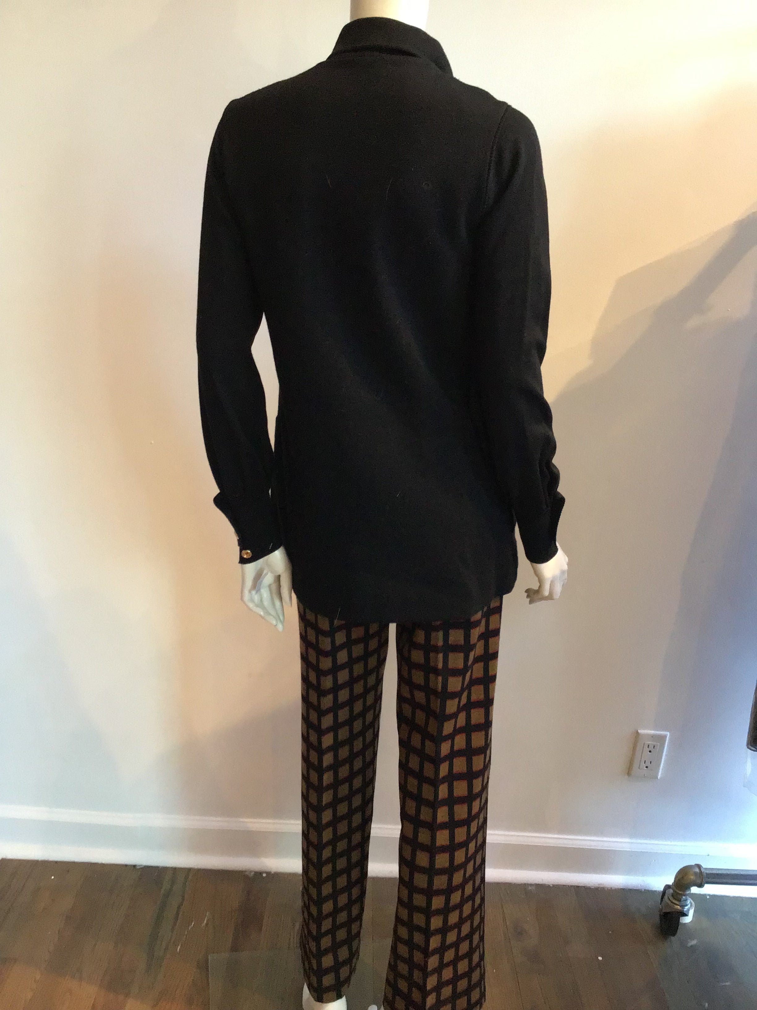 1970's Goldworm Cotton Knit Shirt and Pant Ensemble size 10