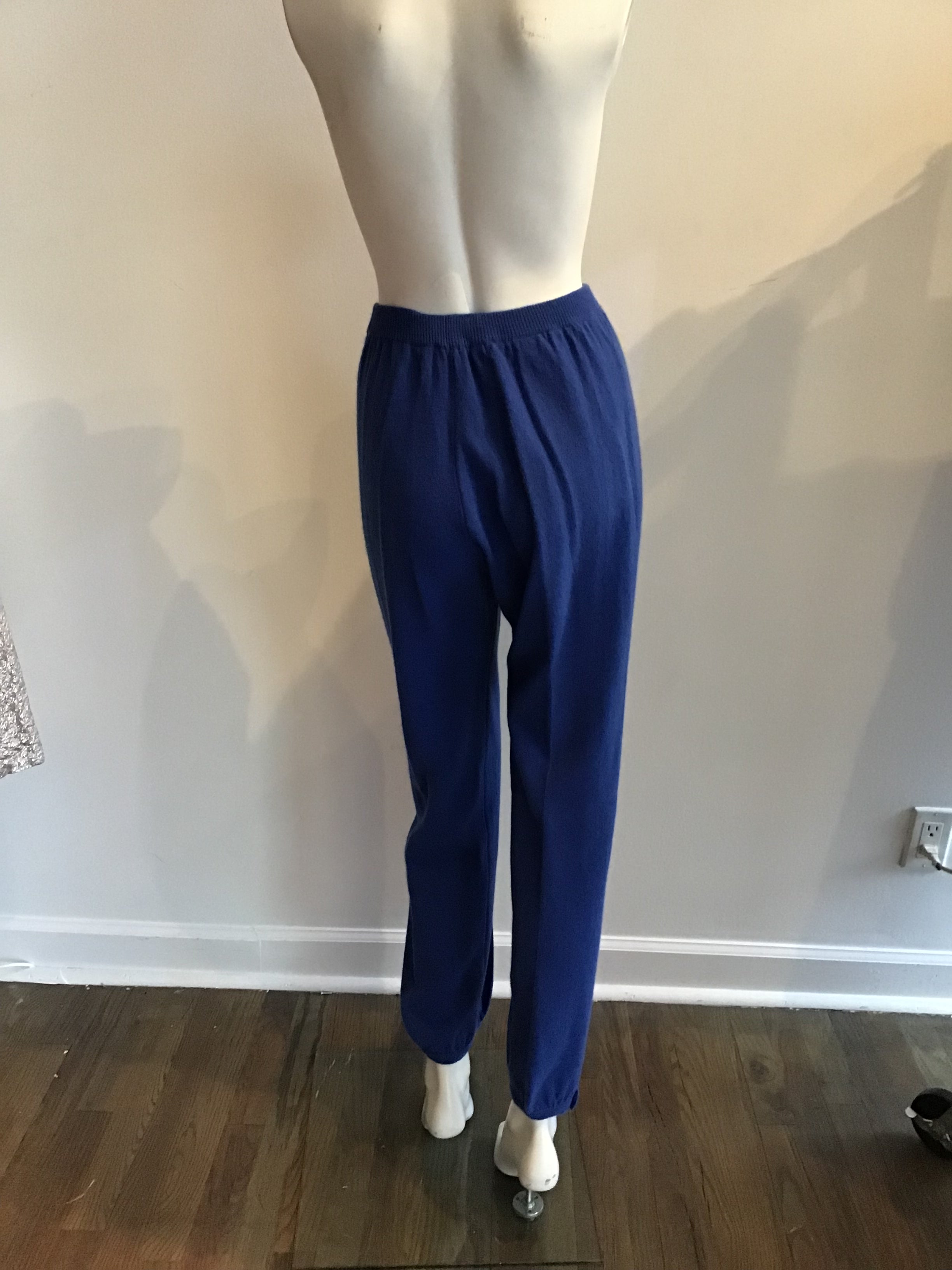 1980's Sonia Rykiel 5pc Blue knit \ Ensemble-size 10