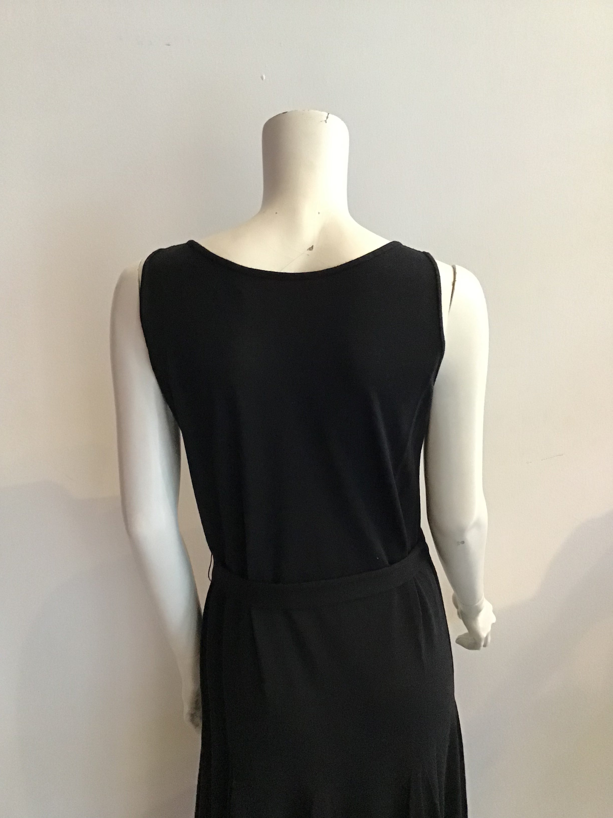 1970s Giorgio Saint’Angelo Black Knit Dress