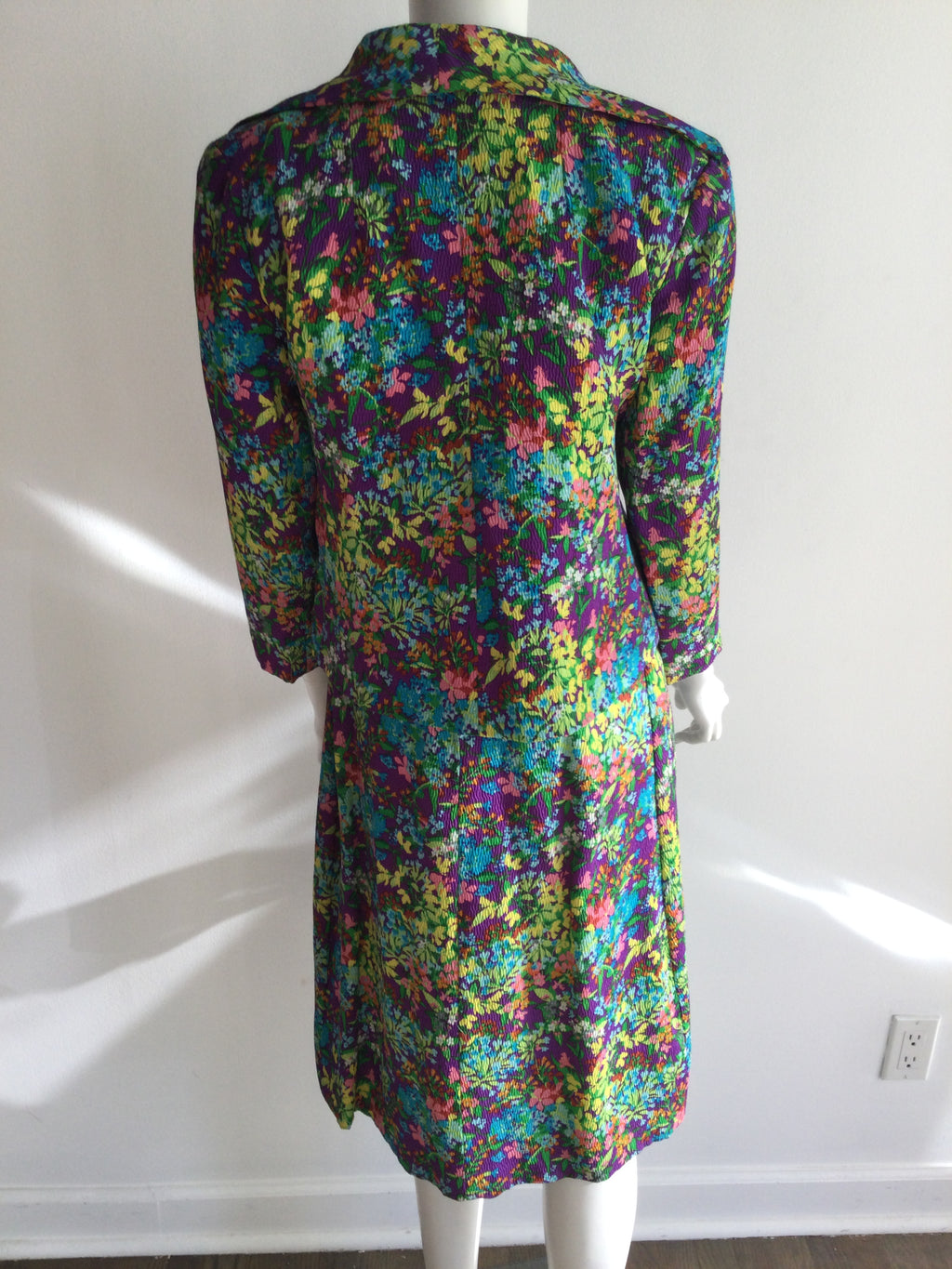 1970s Floral Jacket and Dress