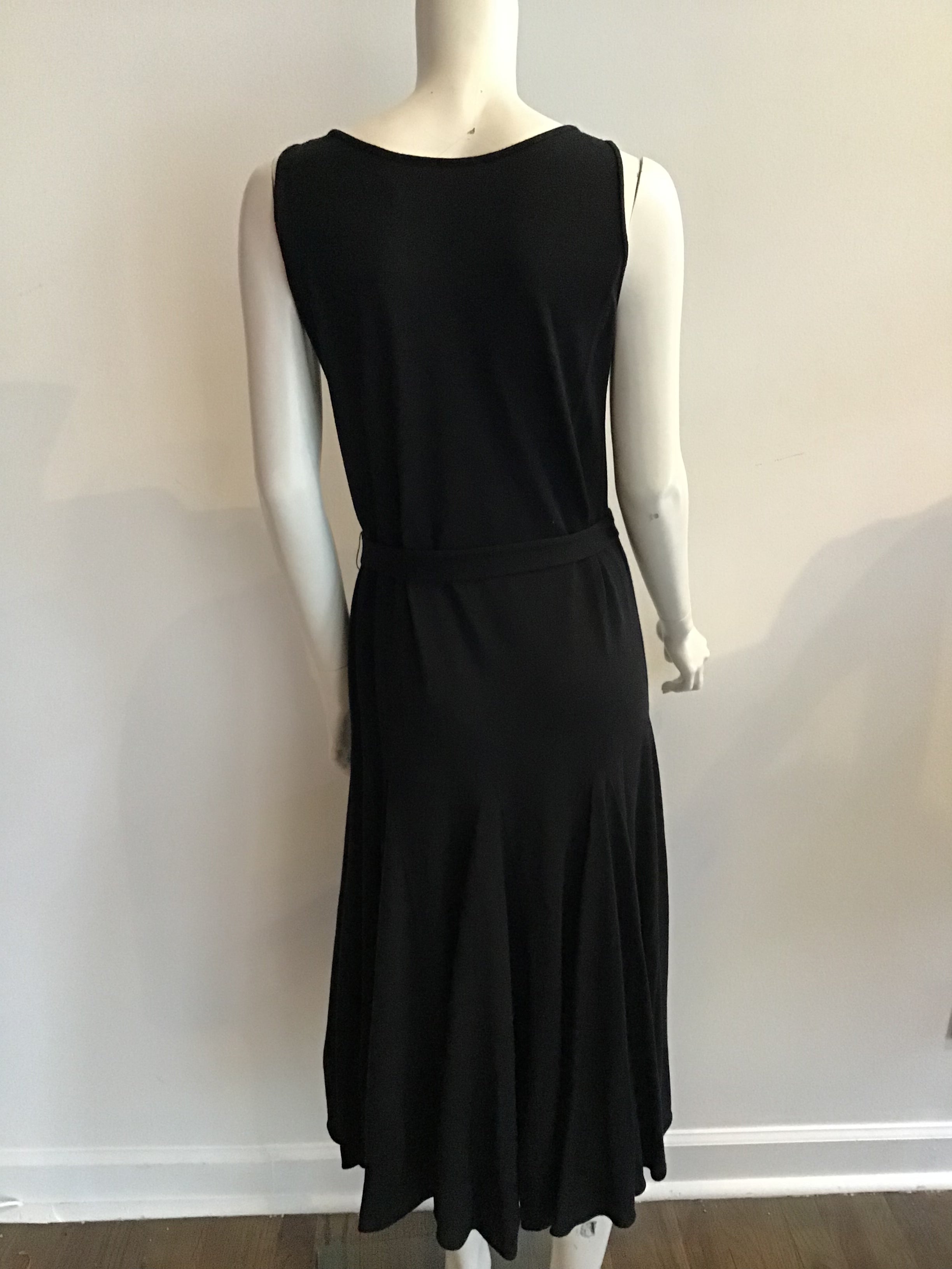 1970s Giorgio Saint’Angelo Black Knit Dress