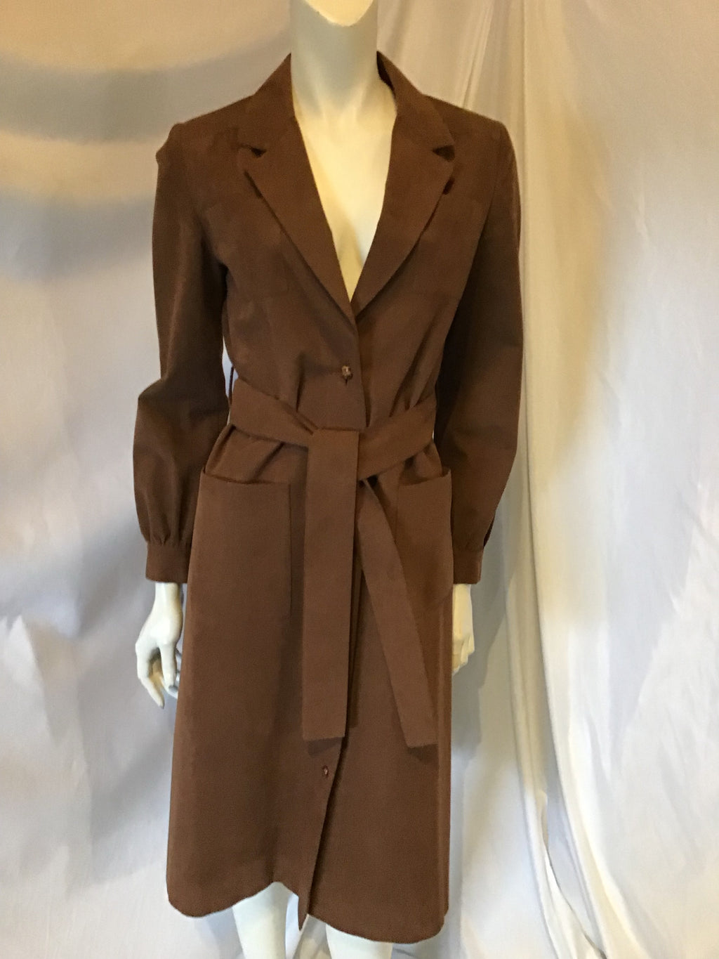 vintage 1970s adele simpson suede coat