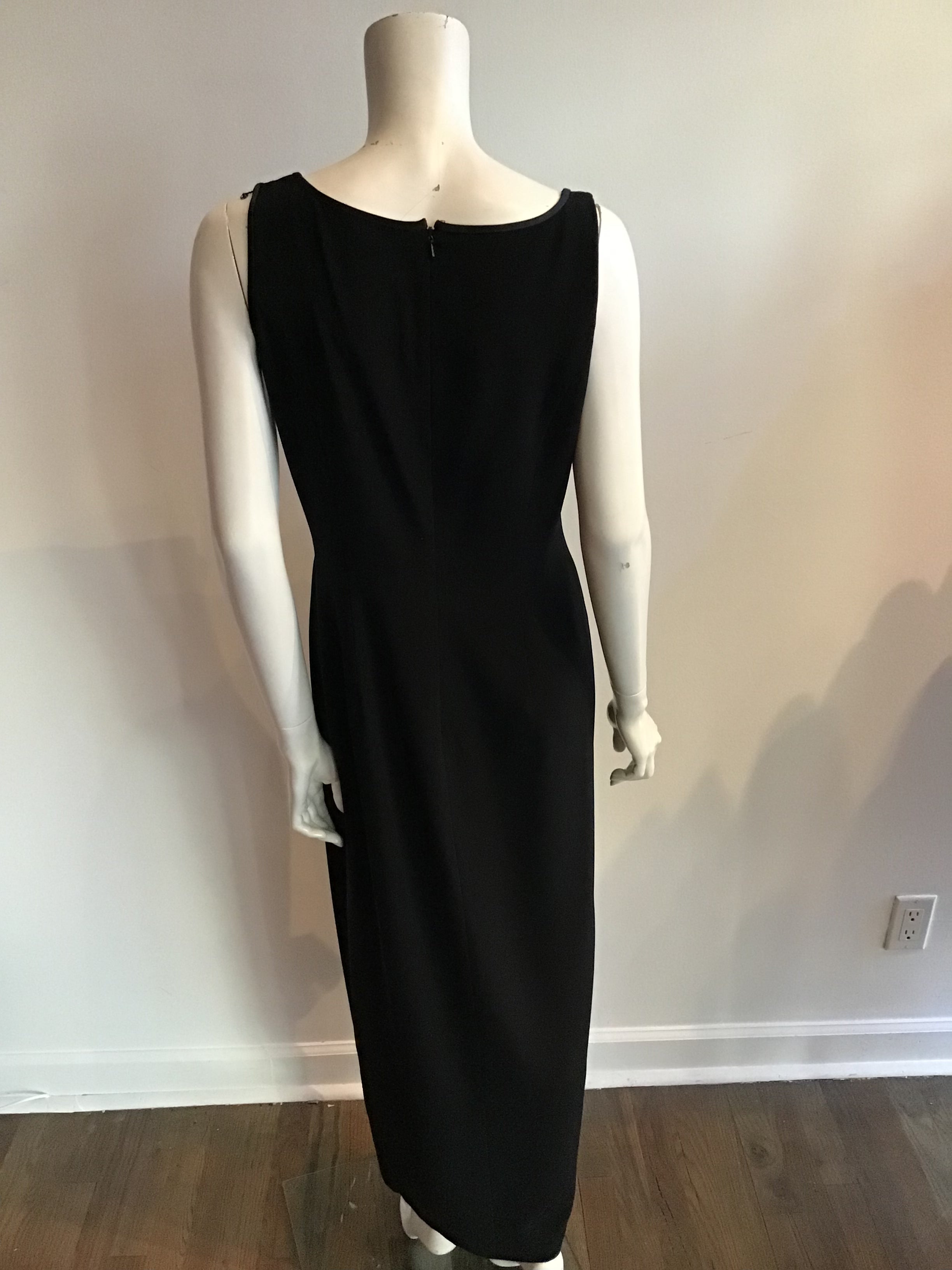 1980s  Bob Mackie black sheath dress with matching beaded bolero  