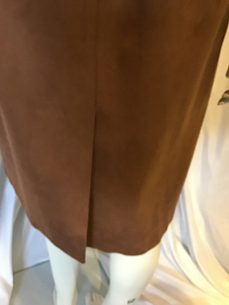70s Adele Simpson Suede Coat
