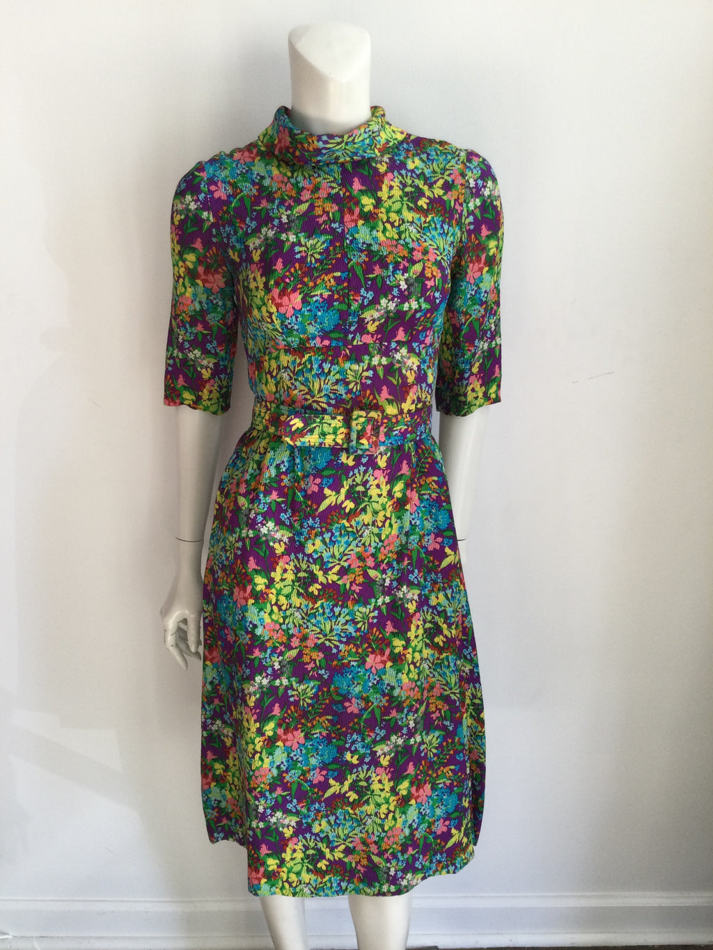 1970s Floral Jacket and Dress