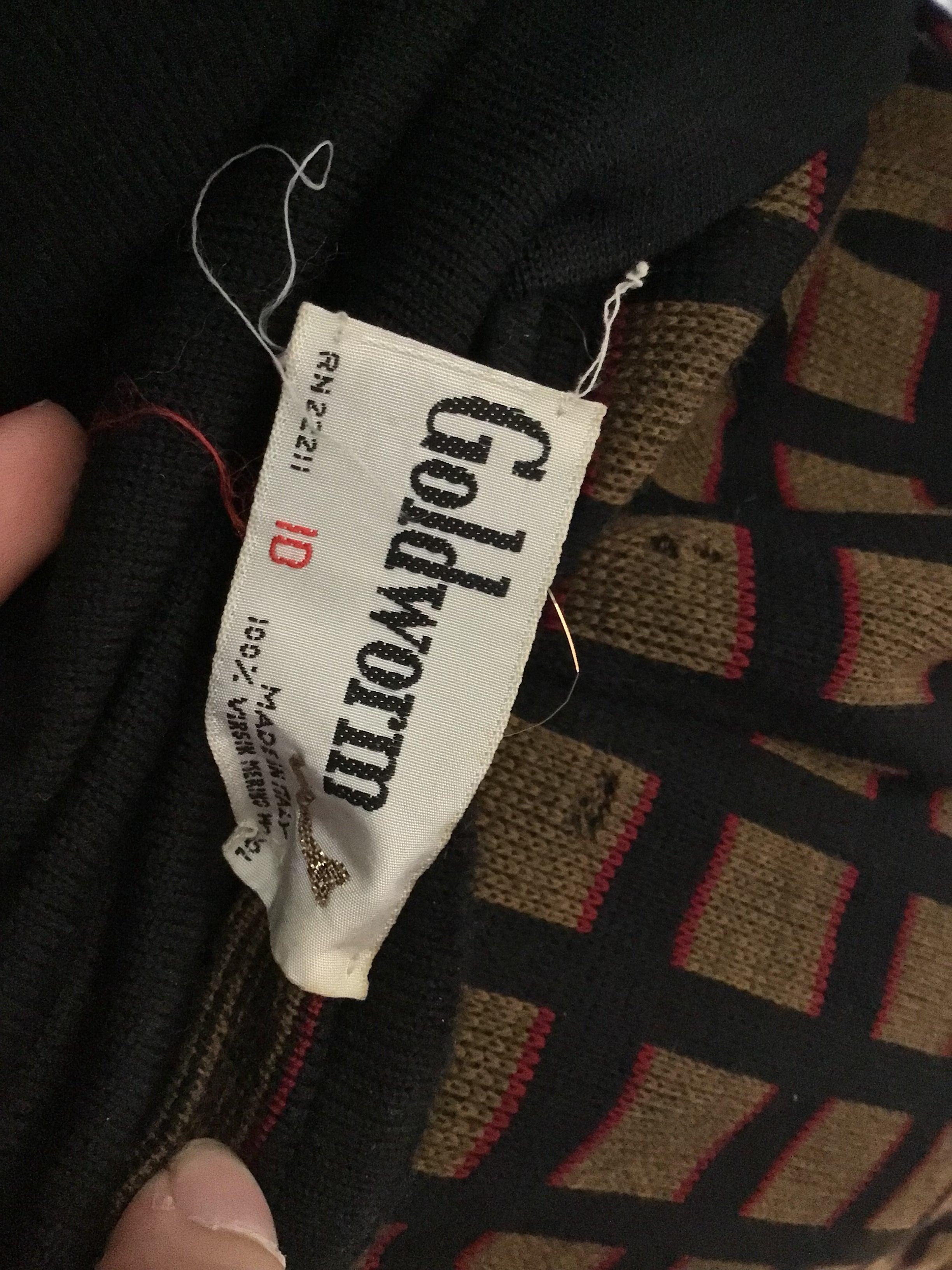 1970's Goldworm Cotton Knit Shirt and Pant Ensemble size 10