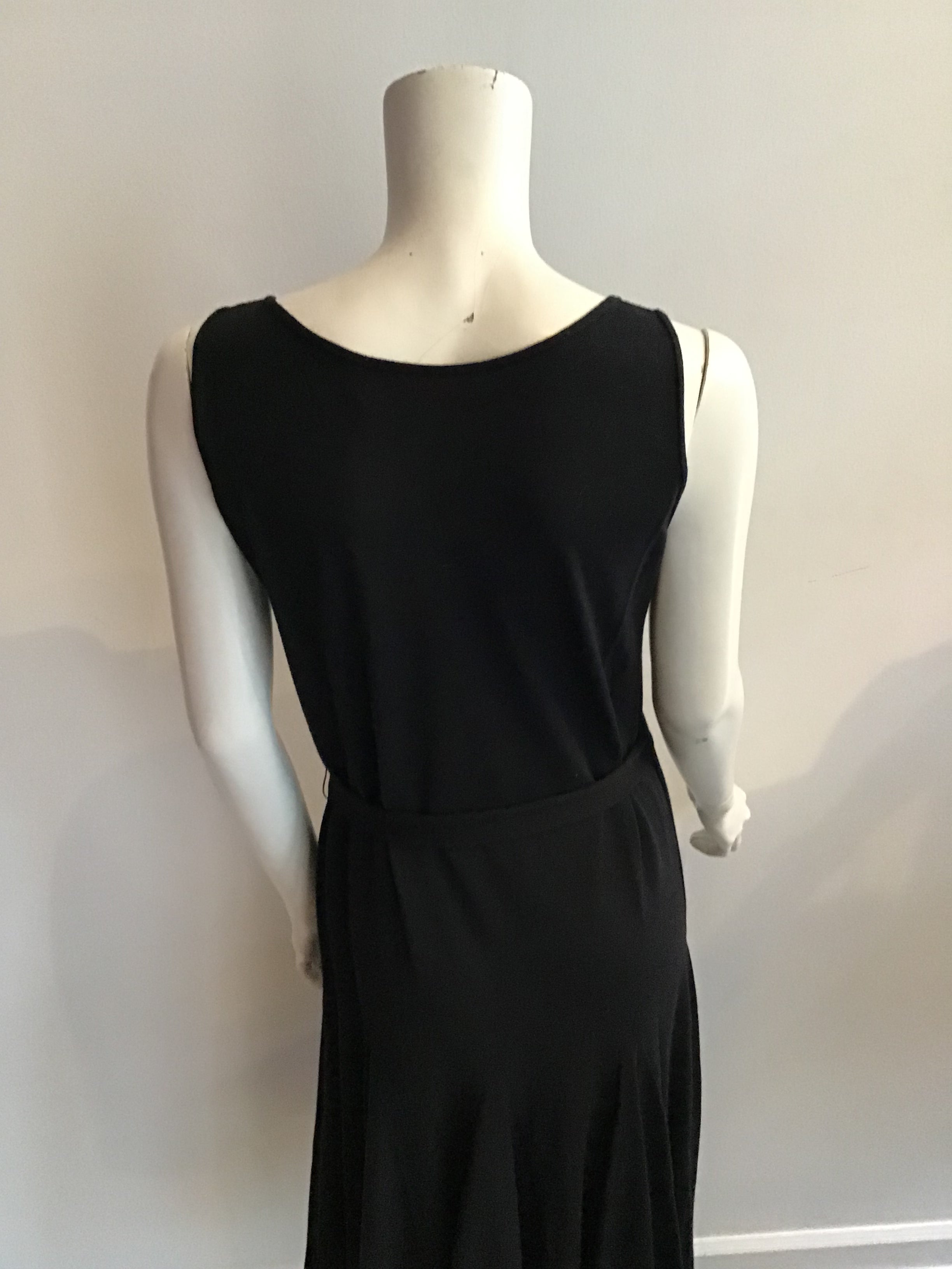 1970s Giorgio Saint’Angelo Black Knit Dress