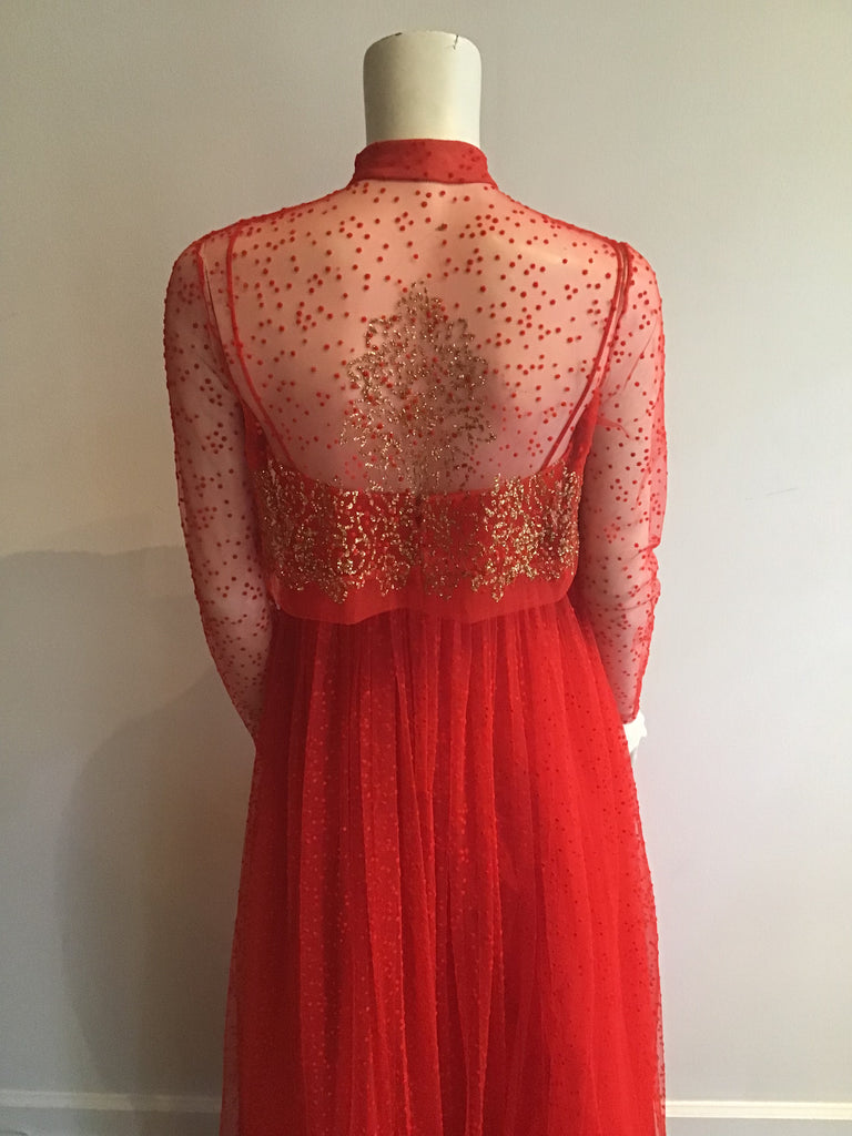 1970’s Alfred Bosand  Evening Gown