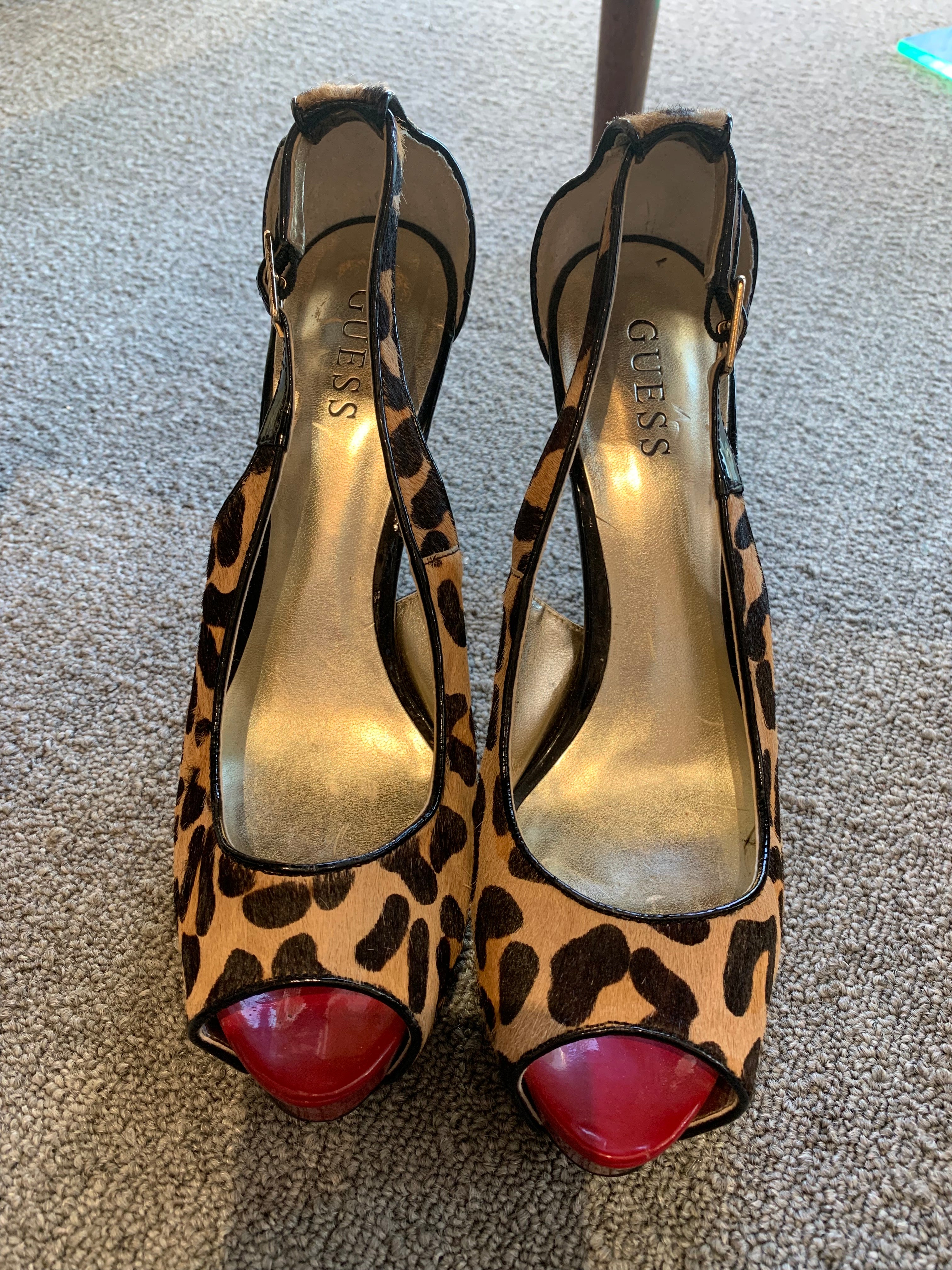 Leopard Guess High Heel Shoes