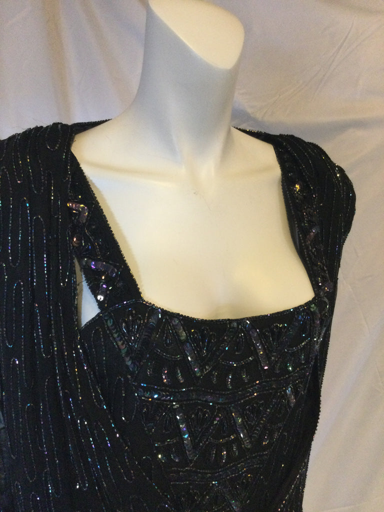 1980s Beaded Cocktail Dress