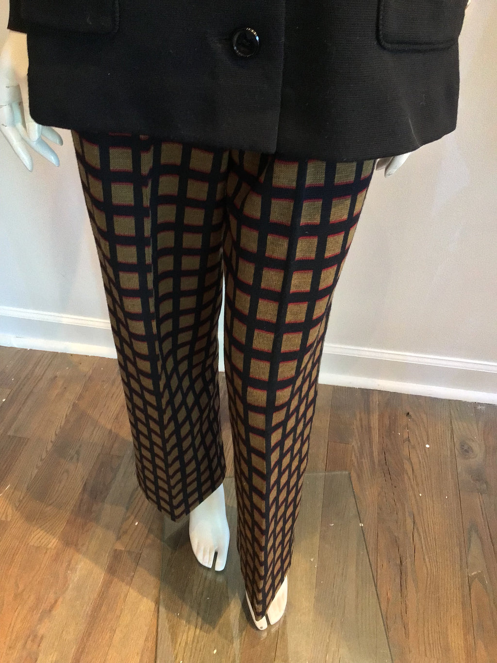 1970's Goldworm Cotton Knit Shirt and Pant Ensemble size 10