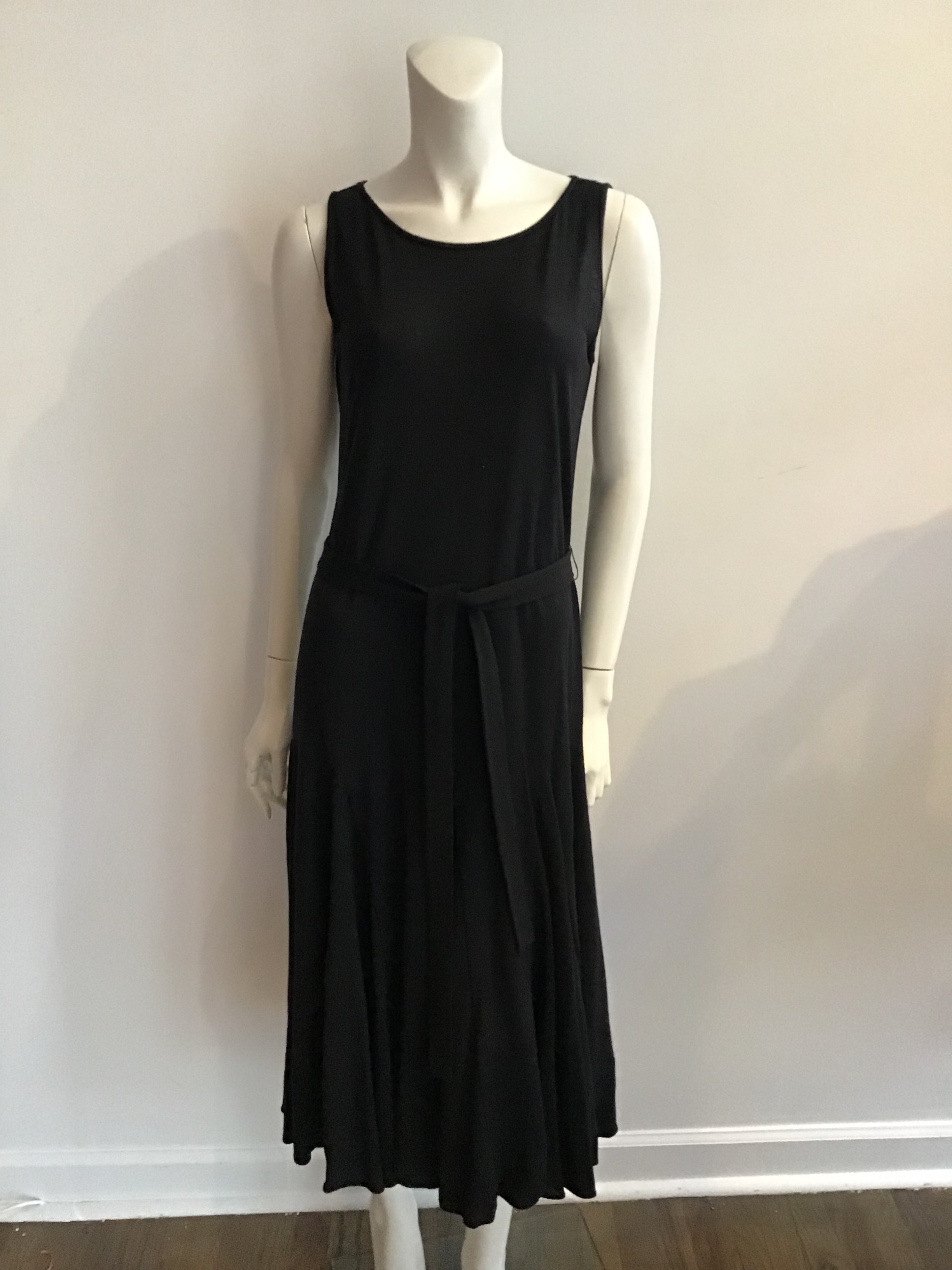 1970s Giorgio Saint’Angelo Black Knit Dress