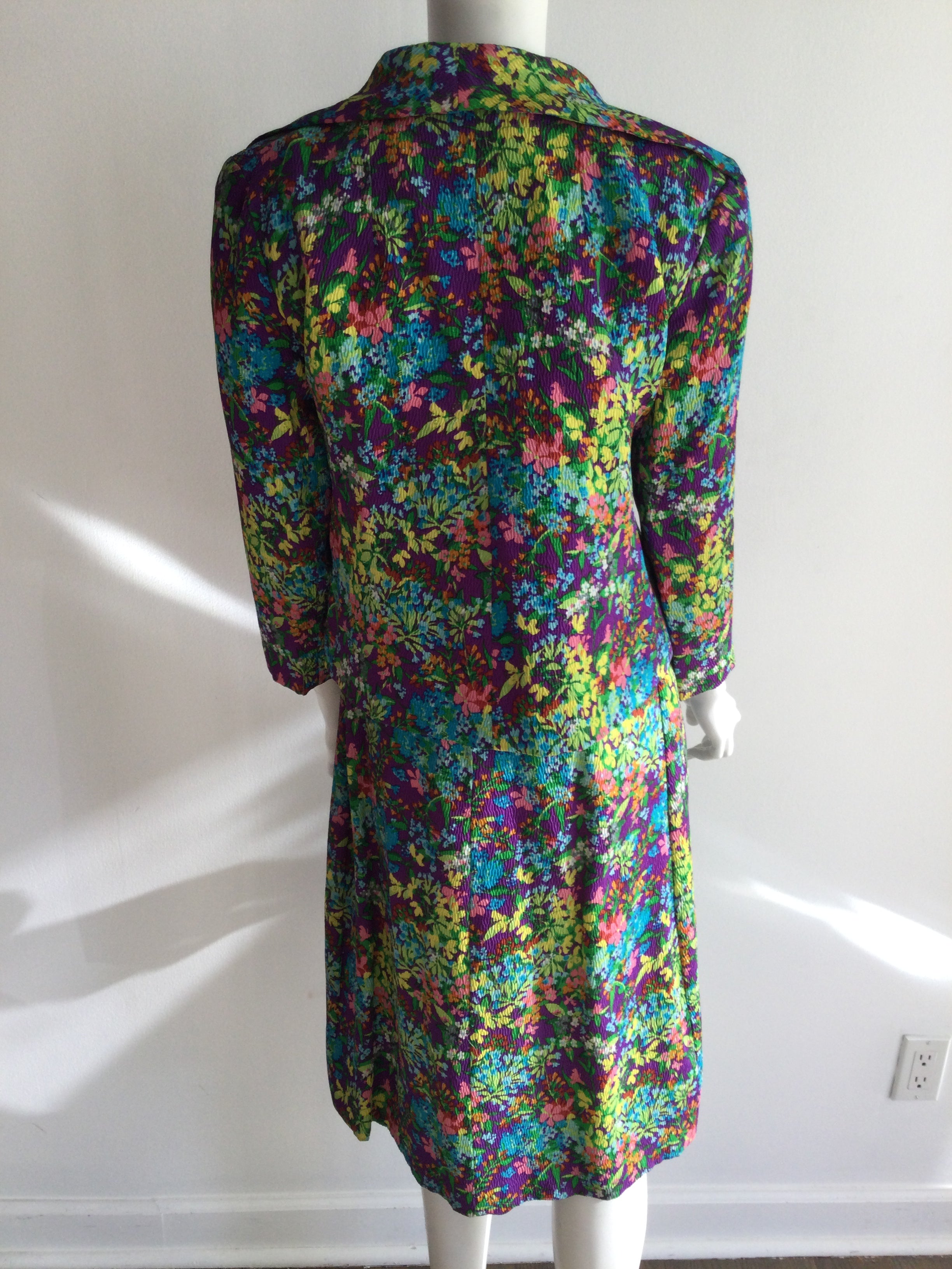 1970s Floral Jacket and Dress