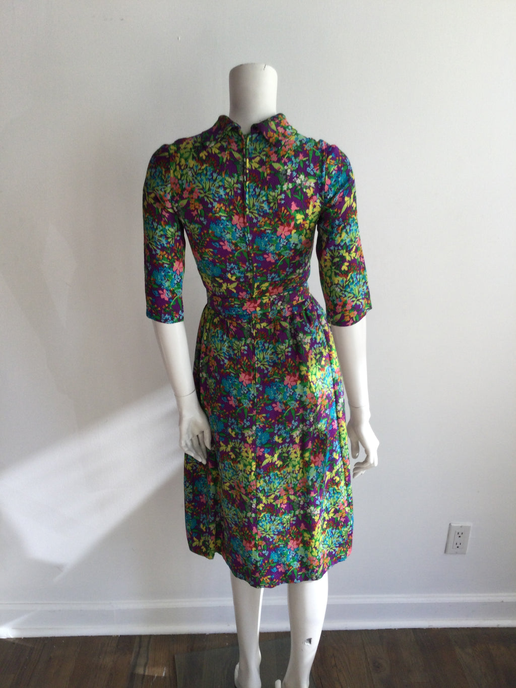 1970s Floral Jacket and Dress