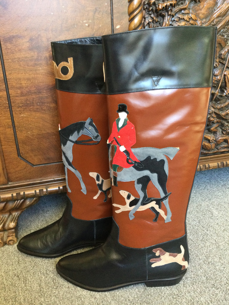 Beverly Feldman 80s Equestrian Boots