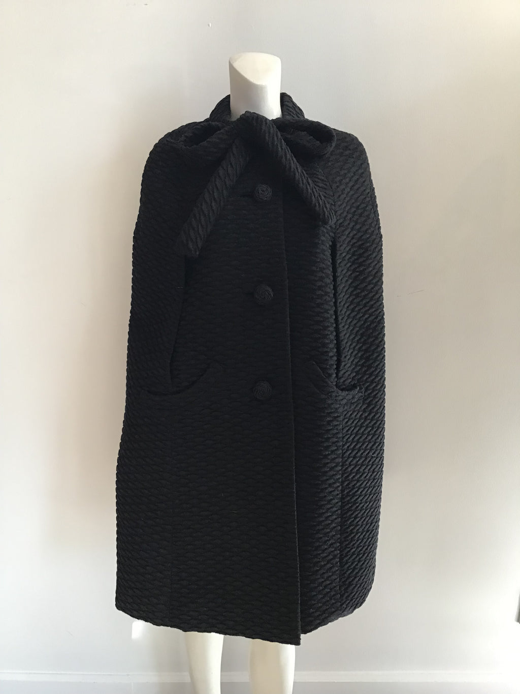 1950's Frank Gallant woven cotton/wool blend Evening Coat-one size