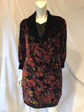 Vintage 1980s Scaasi Multicolored velvet print Jacket 