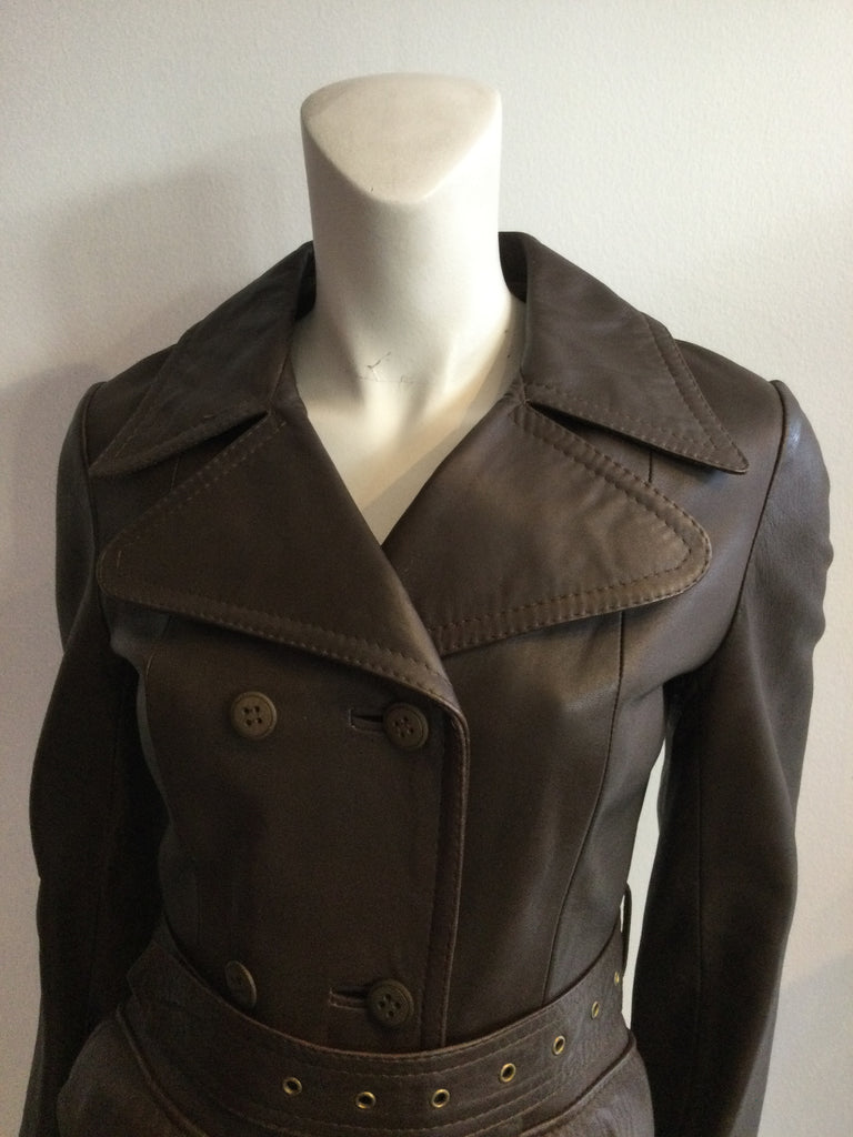 70s Leather Coat