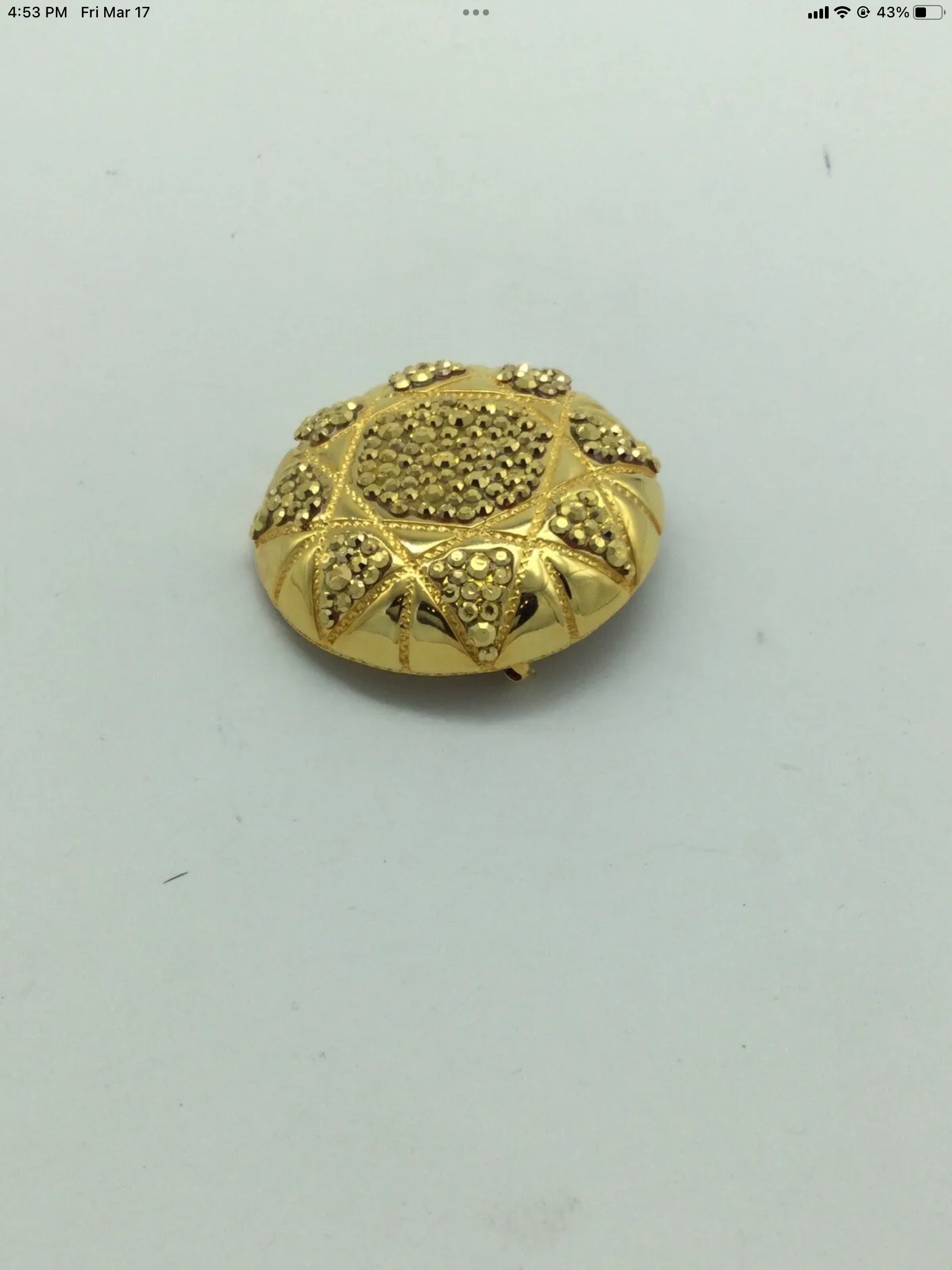 1980s Jay Feinberg  vintage gold Pin / Brooch