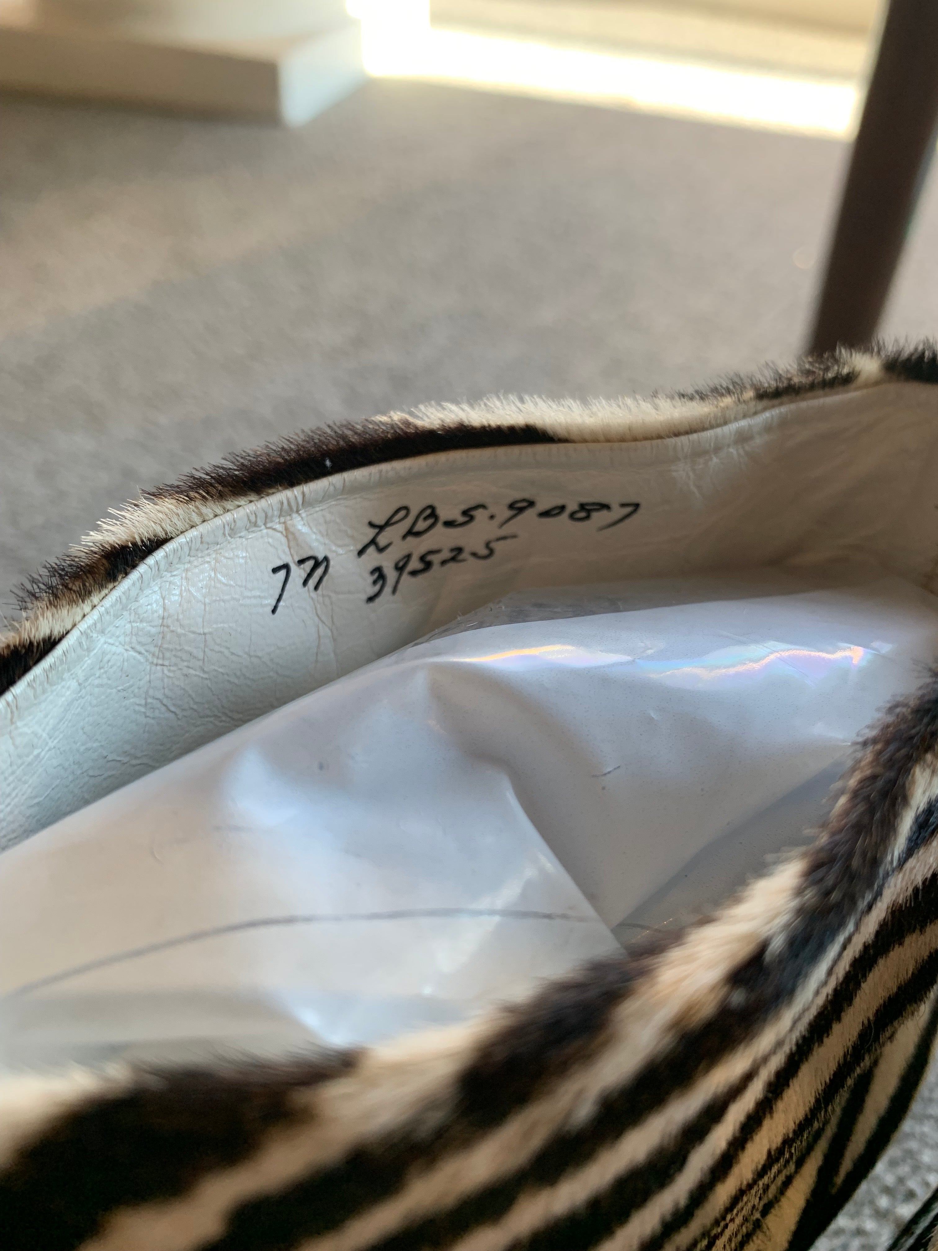 Zebra Print Heeled Booties