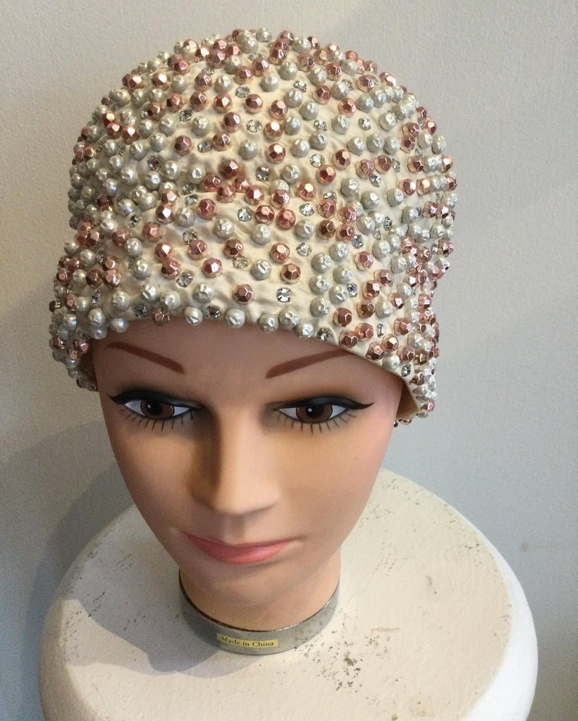 60s Faux Pearl Hat