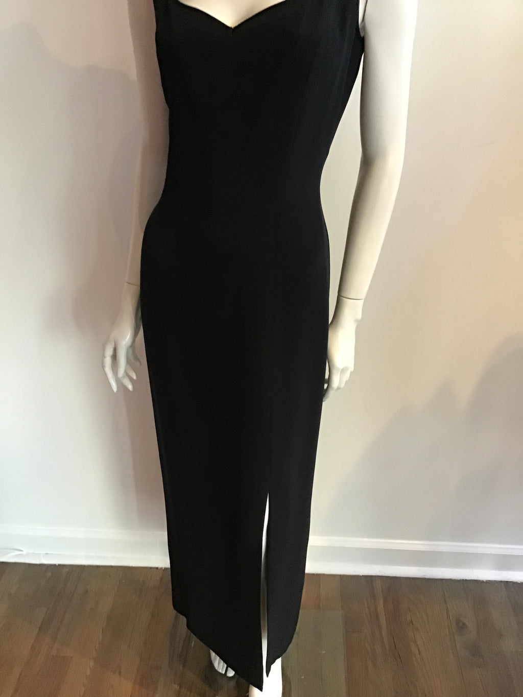 1980's Bob Mackie Black Rayon/Silk Evening Gown/beaded Bolero size 12