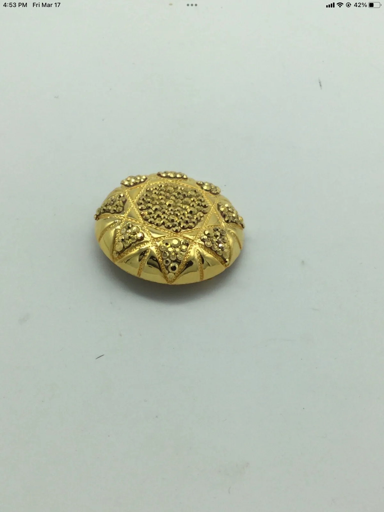 1980s Jay Feinberg  vintage gold Pin / Brooch