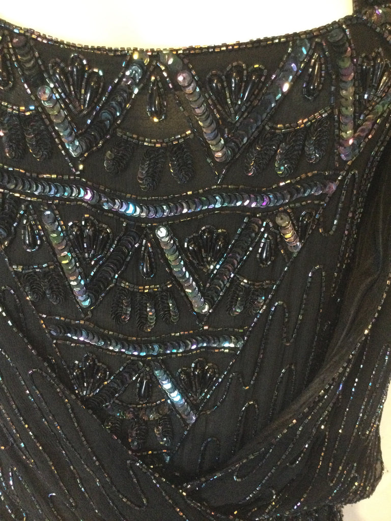 1980s Beaded Cocktail Dress