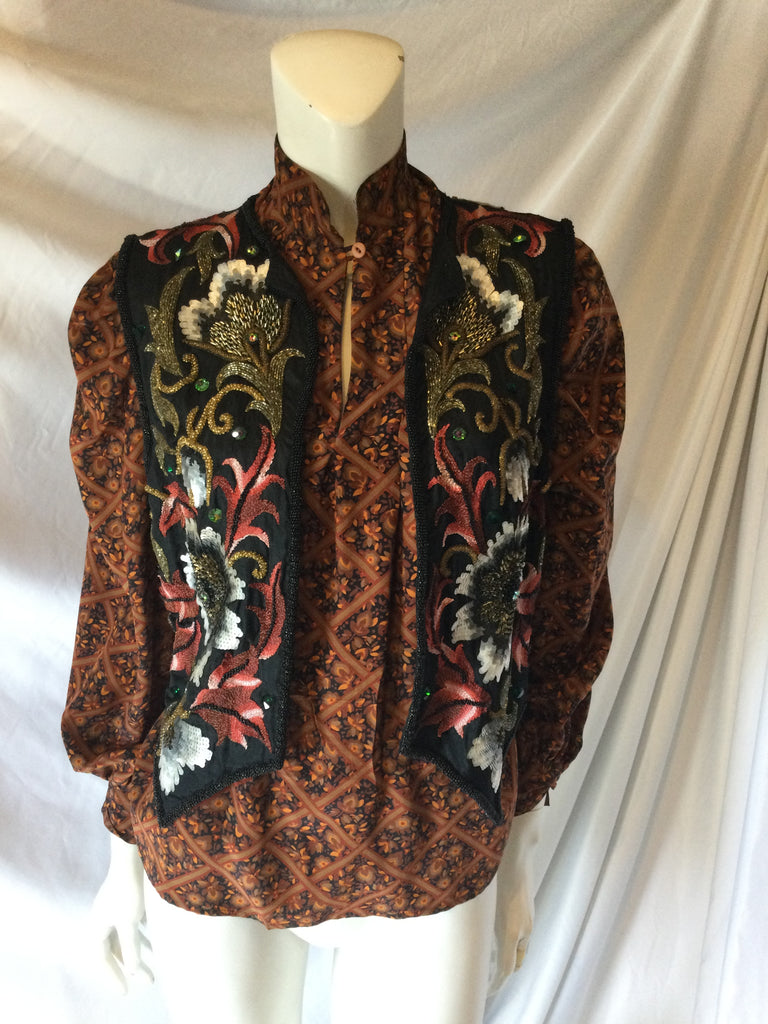 Hanae Mori Shirt with vest vintage 80s