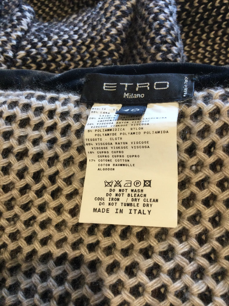 Etro Vintage 1990s long sweater Coat
