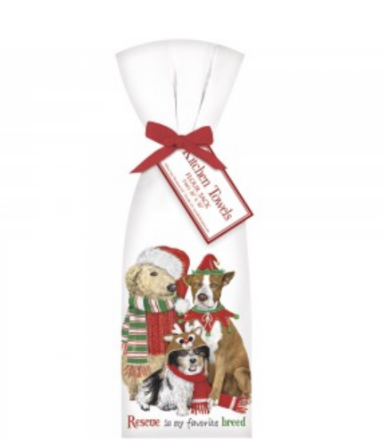 Holiday Rescue Pets Kitchen Towel Pair