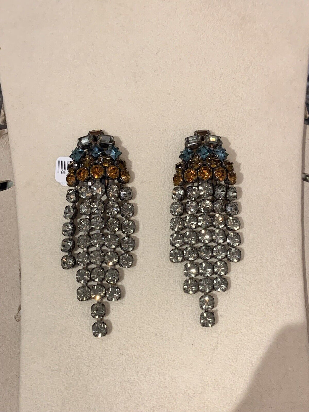 Spectaclar Rare Schreiner 1960s Necklace and Earrings Set
