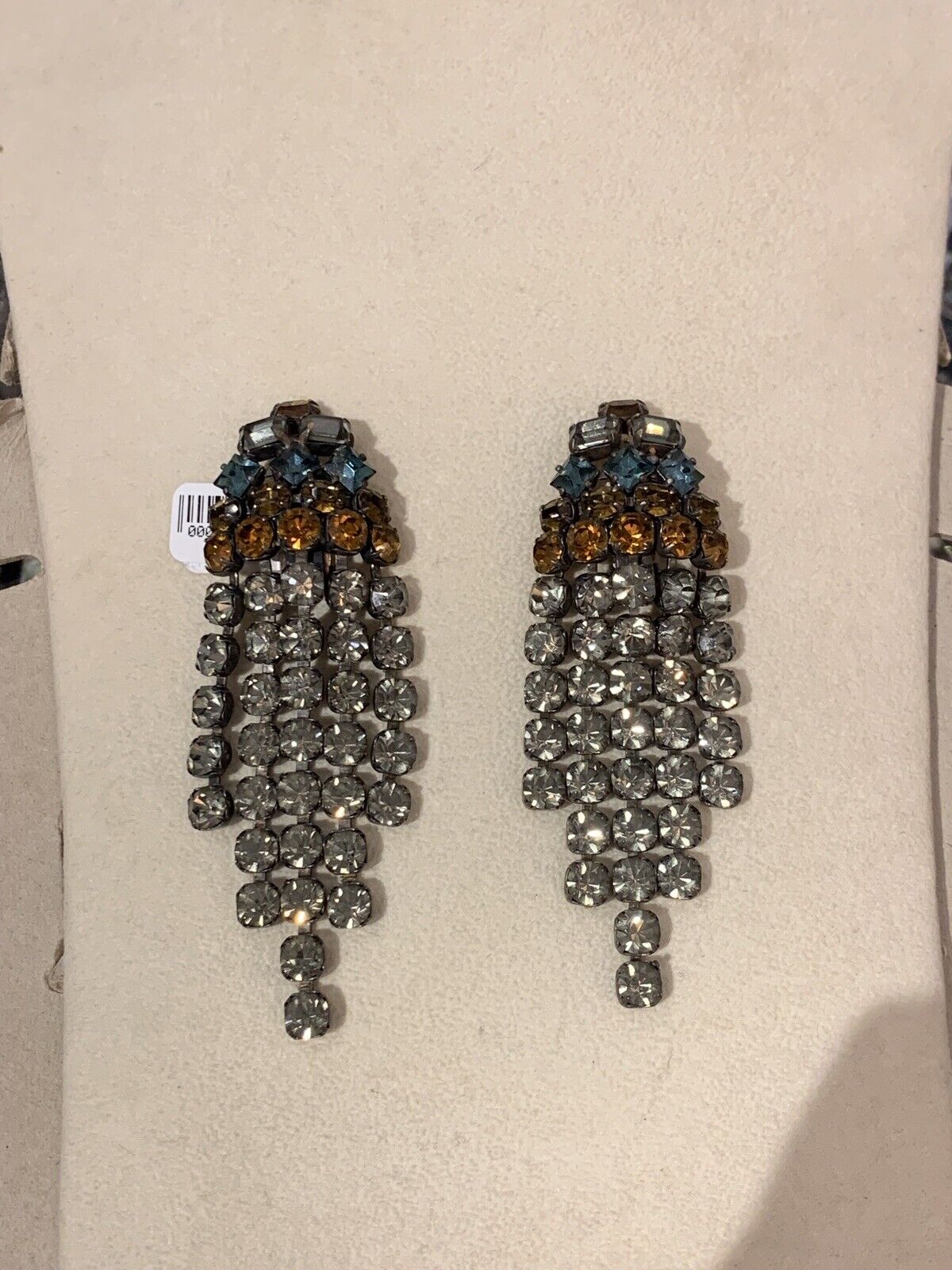 Spectaclar Rare Schreiner 1960s Necklace and Earrings Set