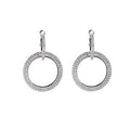 Rhinestone hoop earrings 